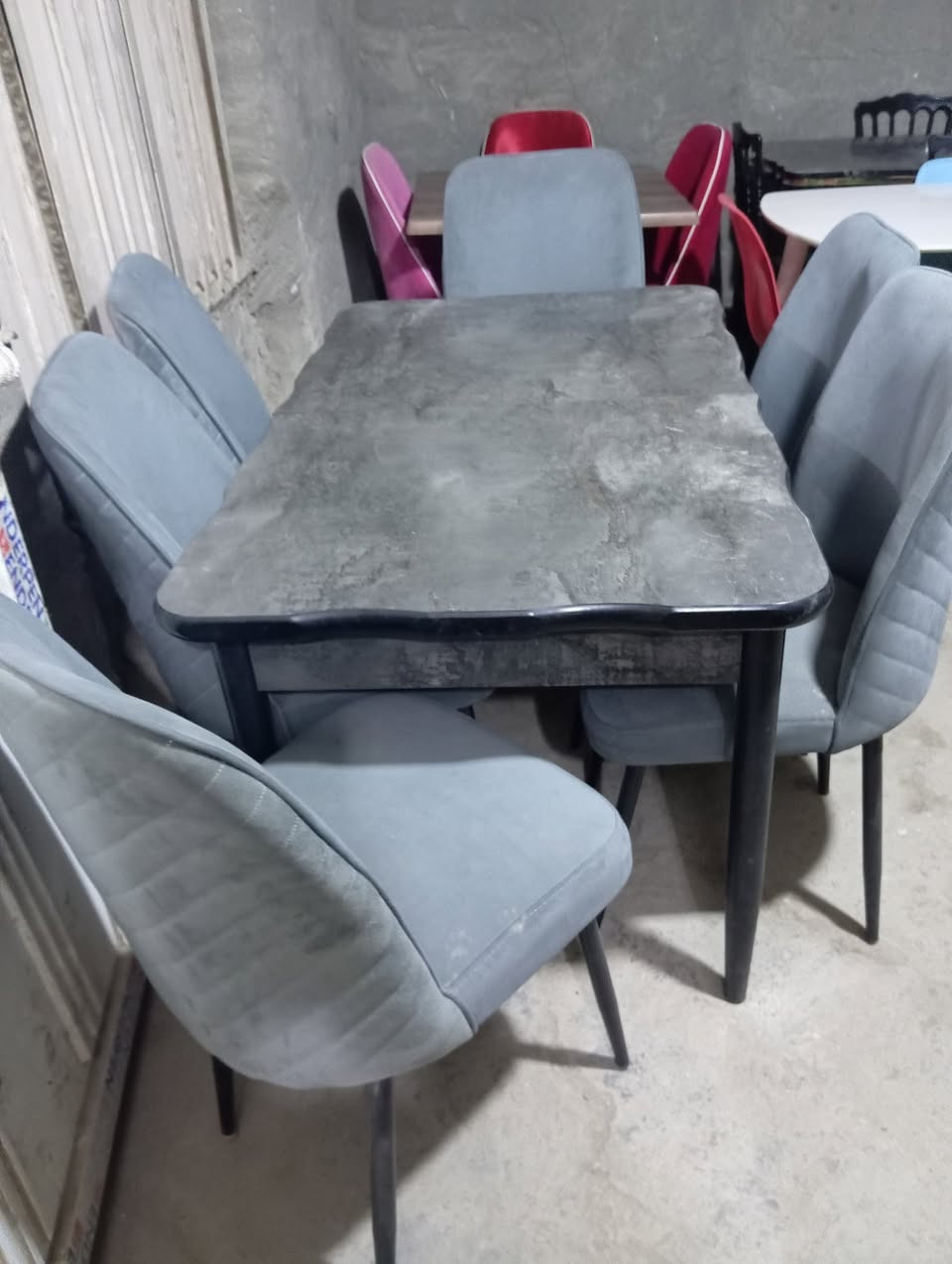 ميز طعام تركي جديد ٦ كراسي سلايت العنوان بابل المدحتيه قرب معهد ستاذ خالد مقابيل المنتزه لاستفسار خاص ***********
