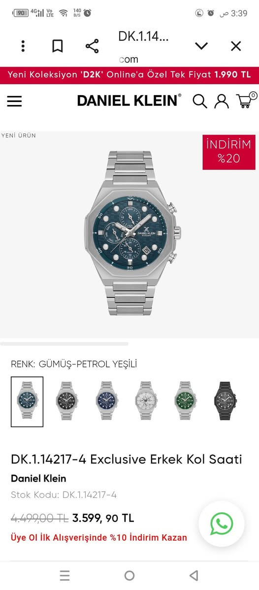 #ساعه
اي ساعه تاخذها من عدنا جيكها بالشركه بعدين نبيعك الساعه 
ساعة  DANIEL KLEIN Exclusive ⌚
تحفة زمنية تُجسّد الهيبة والرقي.
تصميم هندسي متقن بهيكل من الستانلس ستيل المصقول، يمنح الساعة حضورًا واثقًا لا يُخطئه النظر.
مينا باللون الازرق الأنيقة وتفاصيل كرونوغراف دقيقة، تعكس روح الدقة وقيمة الوقت.
ساعة خُلقت لمن يُقدّر الفخامة في أدق تفاصيلها، وتُكمل إطلالتك بذوقٍ رفيع.
 توقيعك الأنيق مع كل لحظة.

دانيال_كلاين الأنيقة والعصرية 2026
ضمان سنتين على الطلاء والمكينة مع العلبة الاصلية للحجز  تفضل خاص لدينا عدة موديلات
للتواصل على الواساب اتصل
على الرقم ***********
