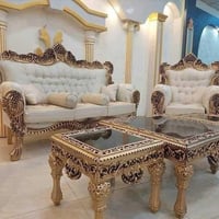 طقم ١٠ مقاعد • قنفاات ٣و٢ • كراسي زان ملكي