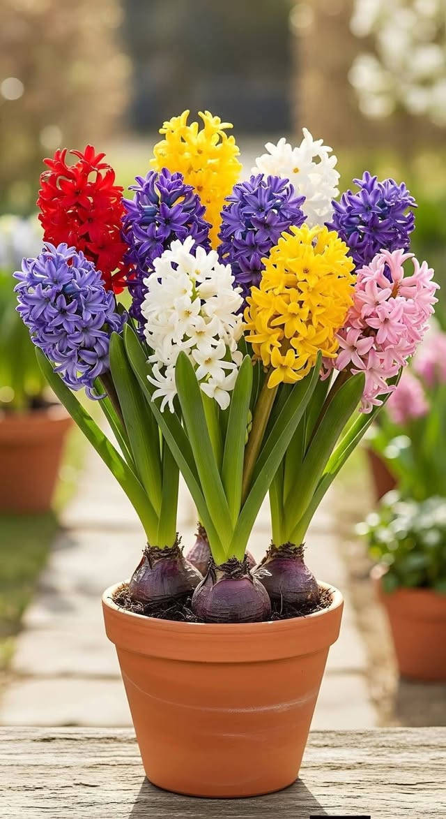 زهرة الياقوتية، المعروفة أيضاً باسم الهايسنت. 🪻🥀🪻🥀🪻
الاسم العلمي: الاسم العلمي لهذا النبات هو Hyacinthus orientalis. 
الوصف: الياقوتية نبات بصلي مزهر عطري يتميز بأزهاره الكثيفة على شكل عنقود، وتأتي بألوان مختلفة مثل الأزرق والأبيض والوردي. 
الموطن الأصلي: موطنها الأصلي هو منطقة شرق البحر الأبيض المتوسط وغرب آسيا. 🪻🥀🪻🥀🪻
الاستخدام: تزرع بشكل شائع كنباتات زينة في الحدائق والمنازل لرائحتها الزكية وجمال أزهارها. 🪻🥀🪻🥀🪻 متابعينه الاعزاء ولكل محبي الزراعة

تم توفير جميع انواع اشجار الفواكه والضليات واشجار الزينة وزهور الربيع  وشجيرات الزينة بأنسب الاسعار 

العنوان: موصل/ حي الكرامة مشتل النور 💐

يوجد توصيل داخل المحافضه 

لتوصل اتصل على رقم الجوال ***********
وات ساب 

سنادين 🌿 نباتات زينة 🌿 أشجار فاكهة 🌿 بتموس 🌿 أشجار غابات 🌿 ثيل طبيعي بأنواعه 🌿 ثيل صناعي 🌿 زجاجيات عصاة موسى🌿سنادين🌿أسمدة🌿مبيدات

#سنادين_سيراميك #سنادين_فخار  #تين #مشمش #خوخ #آلو #تفاح_ابراهيمي #عرموط #رمان #عنب_حلواني #توث_هندي #أنكدونيا #كرز #جوز #فستق #أم_الربيعين #الموصل_الخضراء #العراق
