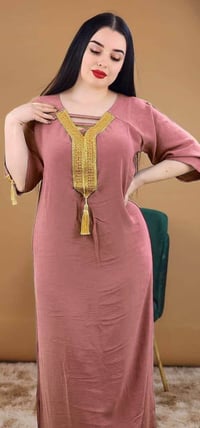 دشداشة طويلة • لينن إيطالي • مقاسات L/XL/XXL