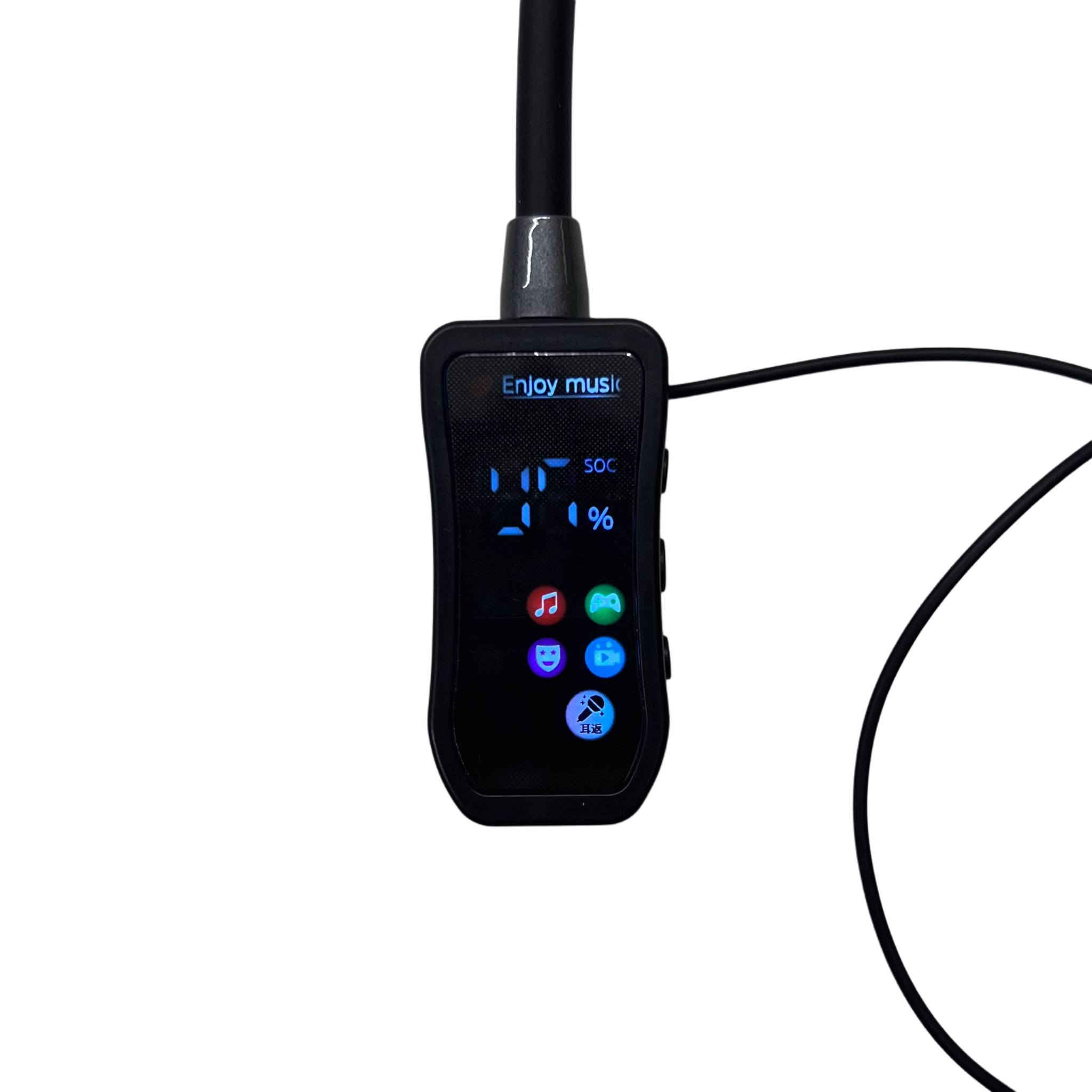 سماعة رقبة بلوتوث Aroima M34 بشاشة LCD – BT v5.4 سعر ((10 الف)) تواصل واتساب***********

سماعة رقبة ستيريو من Aroima بتصميم عملي وشاشة LCD لعرض الحالة، مناسبة للاستخدام اليومي والمكالمات والموسيقى.

• تصميم رقبة مريح مع سماعات ستيريو

• شاشة LCD لعرض حالة التشغيل ونسبة البطارية

• اتصال لاسلكي عبر بلوتوث إصدار 5.4

• تدعم تشغيل الموسيقى والمكالمات

• تحتوي على وظائف: EQ، Gaming، Voice Changer، Ear Monitor

• تدعم تشغيل الملفات عبر كرت ذاكرة TF

• إصدار البلوتوث: 5.4
• دعم الذاكرة: TF Card
• سعة بطارية السماعة: 200mAh
• جهد الشحن: 5V
• مسافة الاتصال: حتى 10 أمتار
• إصدار الشحن: USB
• التوافق: يدعم أجهزة iOS و Android

محتويات العلبة

• سماعة رقبة بلوتوث Aroima M34
• كابل شحن
