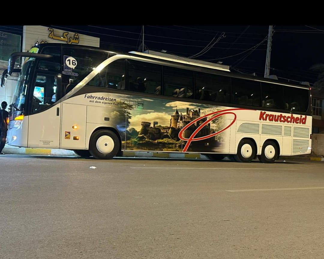 باصات حديثة مريحة لنقل المسافرين سعر النفر 10 الاف دينار موعدنا يوم الخميس بعد صلاة الظهر مباشرة 

***********
