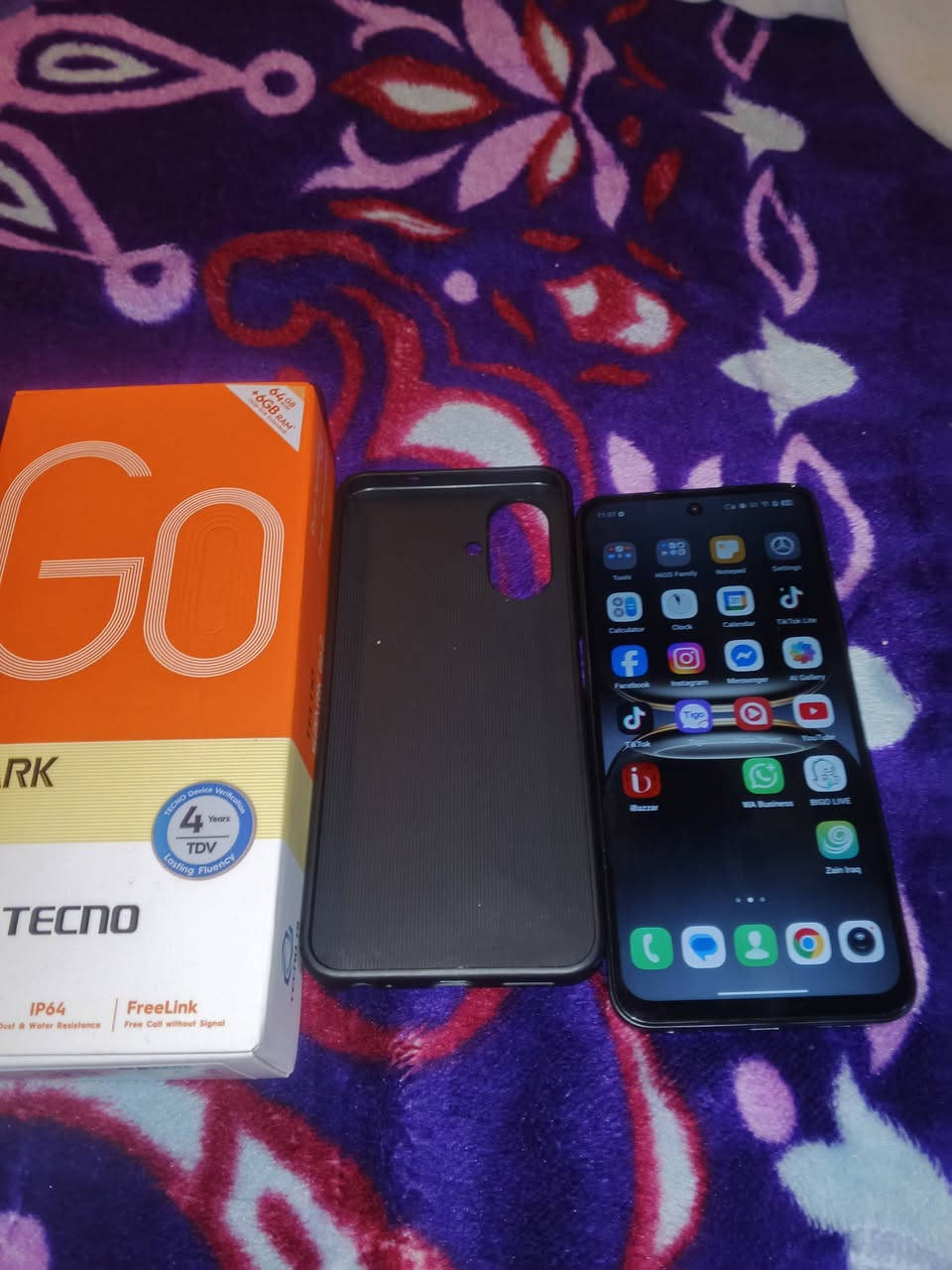 Hello all I sell this mobile Tecno spark go 2 64 3+3. Good new mobile 📱 condition good 👍 price this mobile 📱 110 Iraqi dinar all items inbox content me ***********
