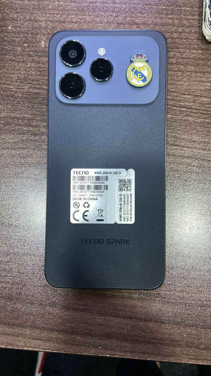 سلام عليكم
موبيل TECNO SPARK40
فول موصفات مستعمل سبوعين فقط .السعر 200وبي مجال
شرط الفحص 
بدون ملحقات 
للتواصل الرقم.***********
