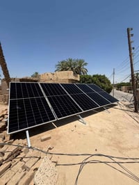 منظومة شمسية • بيجي المالحه • انفرتر Growatt 6kW