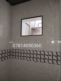 اني خلفه سيراميك كاشي مرمر بورسلين شغل درجه اولى صلايب وليزر بغداد فقط...