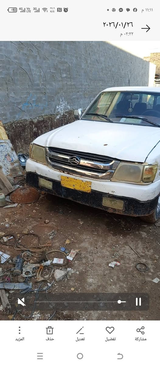 بيكم جنوه موديل 2006 تخم تاير حداديه جير ماكينه مشروطات رقمها نجف وكاله عامه السعري 15 ورقه وبيها مجال عنوانها ديوانيه ***********/***********
