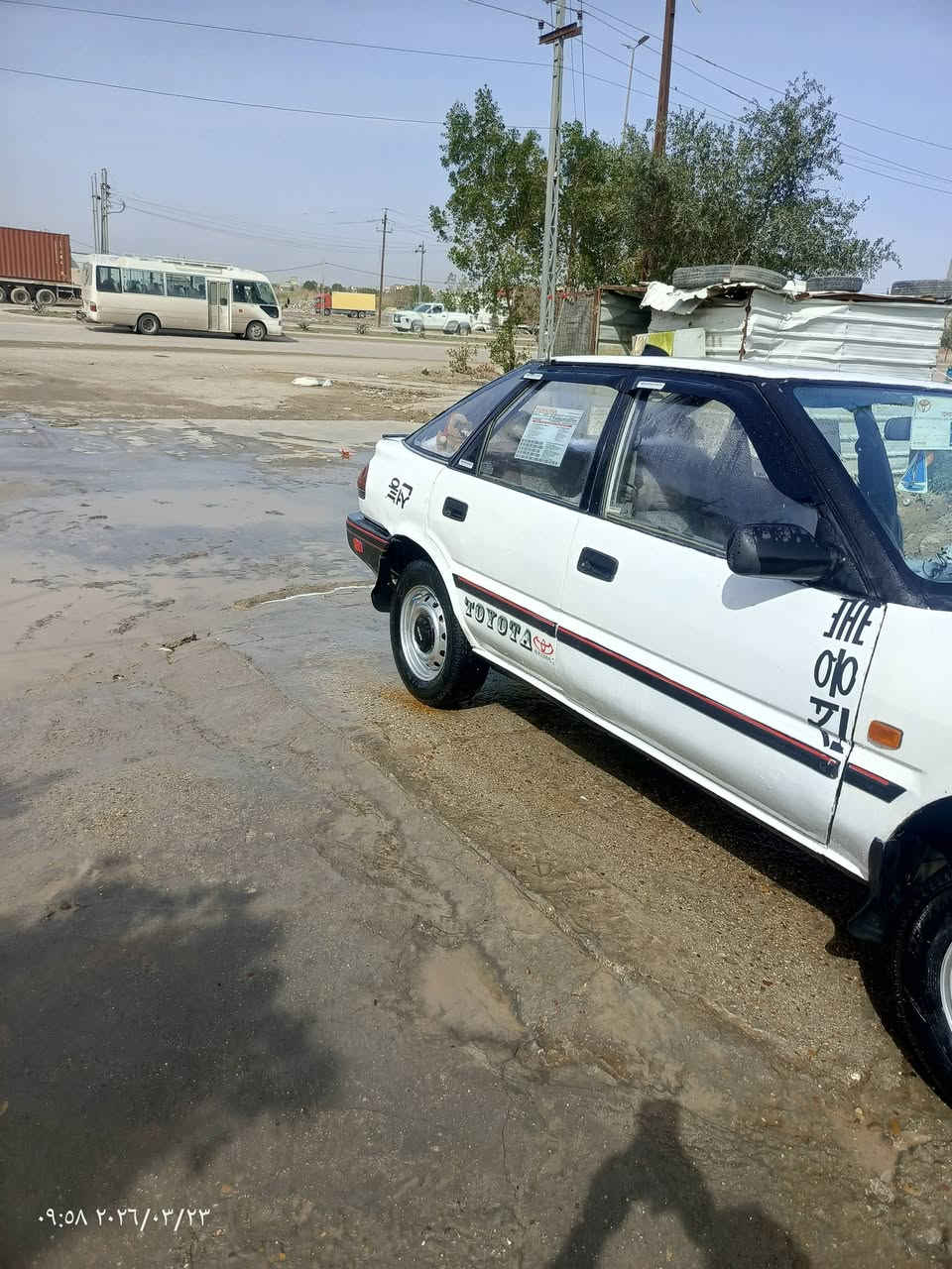 كورلا 90 يسره ابلاد تبريد تدفه مكينه كير عادي حداديه كامله بسمي صبغ باب الصدر ونص تقريبا السعر 39
*********** مكاني بابل
