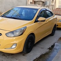 اكسنت مضلع امريكي موديل 2012 باسمي كابون بانزين بيها  كير شرط  تبريد م...