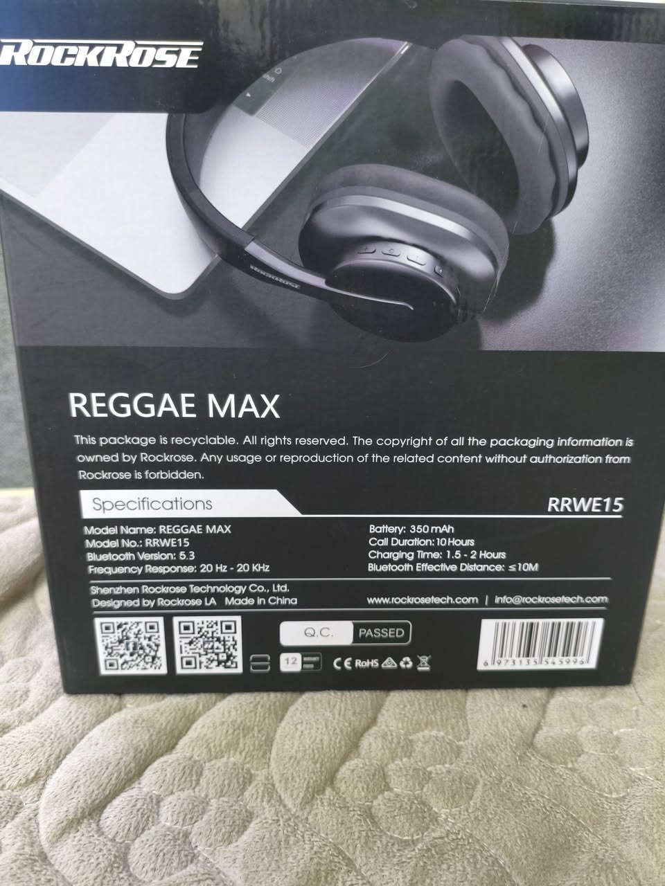 سماعة رأس Rockrose REGGAE MAX (موديل RRWE15) 🎧
​للبيع ، سماعة رأس بمواصفات ممتازة وسعر مناسب:
​بلوتوث متطور: إصدار 5.3 لثبات عالي في الصوت وبدون تقطيع.
​بطارية قوية: بسعة 350 مللي أمبير، توفر لك حتى 10 ساعات اتصال وتشتغل لفترات طويلة.
​شحن سريع: تشحن بالكامل خلال ساعة ونص إلى ساعتين فقط.
​مدى الاتصال: يغطي مسافة تصل إلى 10 أمتار.
​جودة الصوت: تردد ممتاز وصافي (20Hz - 20KHz).
​السماعة أصلية بتصميم مميز ومريح للأذن
السعر: 35الف قفل
العنوان: بغداد الحرية الثانية قرب دائرة الكهرباء 
​📥 للتواصل والاستفسار يرجى مراسلة خاص.


**إذا كنت صاحب هذا الإعلان وتريد حذفه لأي سبب، رجاءا أرسل رسالة إلى الدعم الفني**