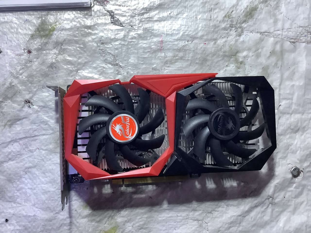 كرت شاشه 
gtx1650 gddr6 4Gb 
 غير مفتوح حرارته اعلى ضغط 65 السعر 100الف


**إذا كنت صاحب هذا الإعلان وتريد حذفه لأي سبب، رجاءا أرسل رسالة إلى الدعم الفني**