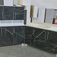 كاونتر متر و20 ارضي وملحق مع سنك متر و٢٠ مرمر MDF خشب .   السعر  240أل...