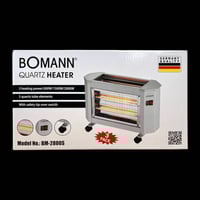 🔥 مدفأة كهربائية كوارتز بومان 3 أوجه  دفا وسرعة وأمان في جهاز واحد!  ✨...