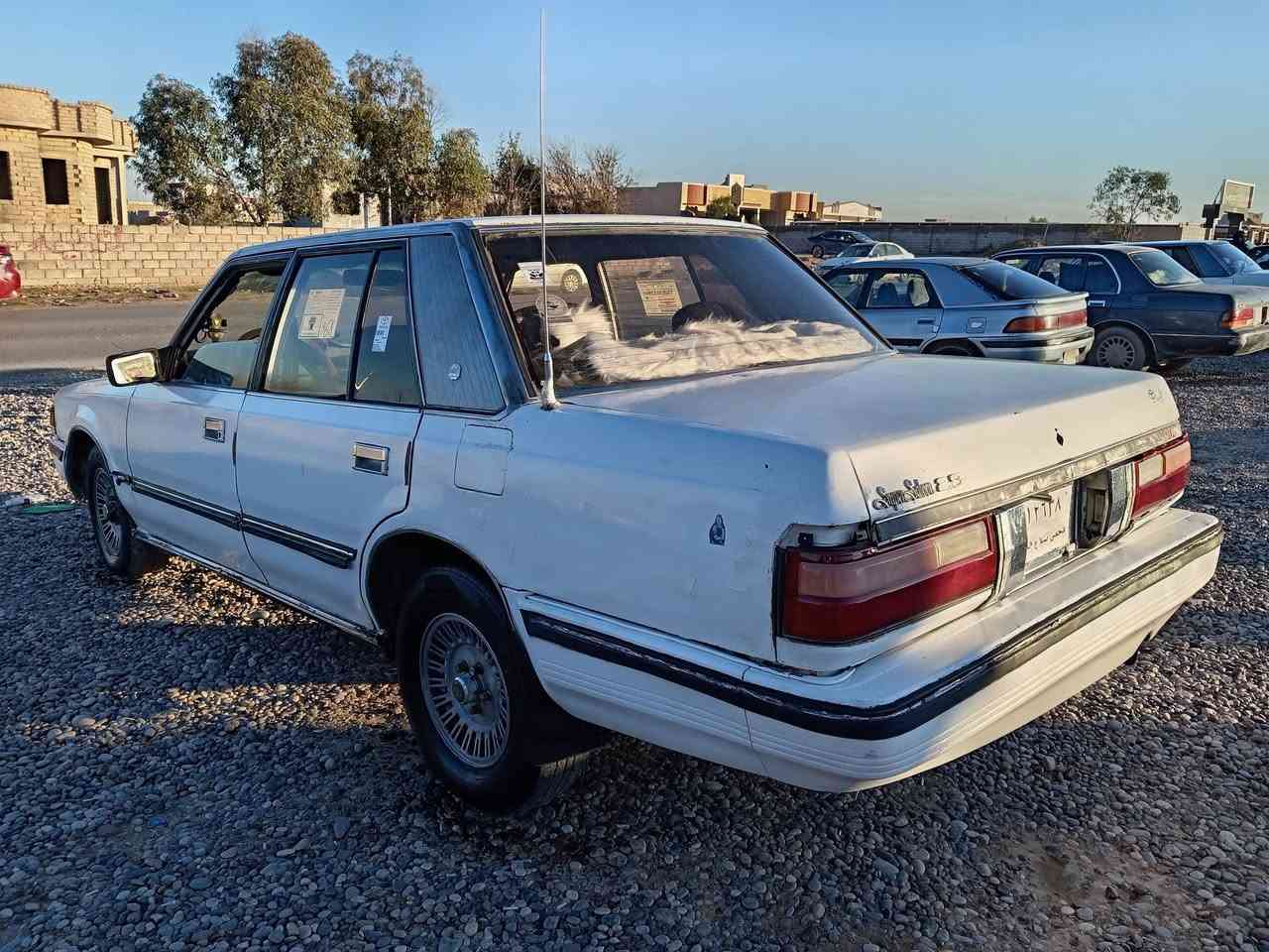 السلام عليكم
سوبر للبيع موديل ٨٦ كير ومحرك شرط تبريد ثلج كشر حلو ونضيف غرفته جديده مسجل وشاشه كهربائيات لايت كل شغال سياره وكاله عامه فقط السياره حلوه مال جناي
مكان السياره الشرقاط _اجميله السعر 23 ورقه وبيها مجال للشراي 
***********
