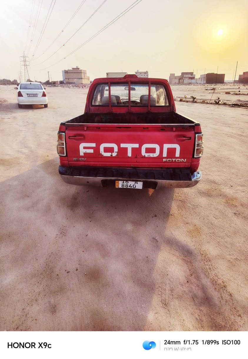 السلام عليكم بيكم فوتون موديل 2012 السياره جاهزه وحلوه مكفواله كير ومحرك واكسن رقم الجديد بسمي وهزه قبل شهر رايدها ب٤٥ وبيها مجال
رقمي ***********
