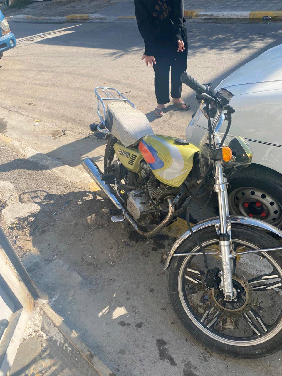 ❤سلام عليكم 👀دراجه ايراني4كير 2020 فول تخم تاير جديد تانكي جديد نضافه فول بس بيها دخان رصاصيه السعر300🤑وبيها مجال للطيب للبيع او مراوس حسب القناعه عنواني بغداد الحبيبيهه
***********👉🏻