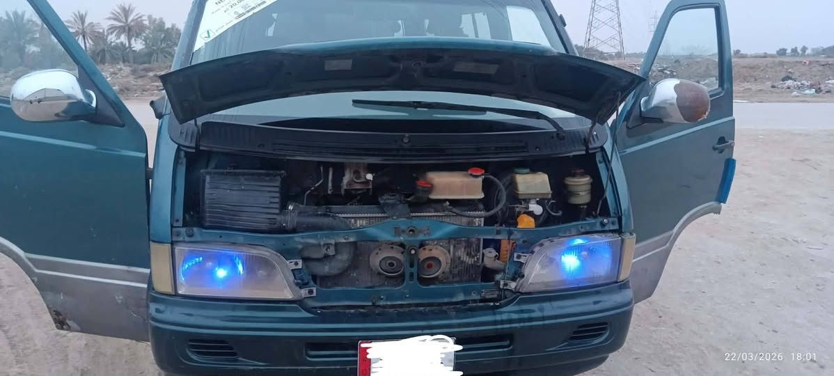 ⭕ كيه ستانه للبيع ⭕
للبيع موديل / 1996
رقمها / بابل إنكليزي مداور ثاني يوم 
السيارة بأسمي 
عدد المقاعد 13 نفر 
سنويه لحد سنه 2035 
تخم تاير جديد مكفول حداديه بيها شاشه شغاله انترنت وكامره خلفيه وجهاز هوه لنفخ تاير 
مصفره هيئه ومرور خطها حله طويريج 
سياره بيها شغل خير من الله 
السعر / 60 وبيها مجال بسيط 
مكاني حله شارع 60 
للاستفسار اكثر الاتصال على الرقم التالي 
واتساب / *********** (بي بس واتساب)
للاتصال ع خط / ***********
