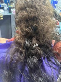 شعر تعبان ومتقصف إلى شعر لامع وصحي بعد جلسه المعالجه والتسريح  كوافير ...