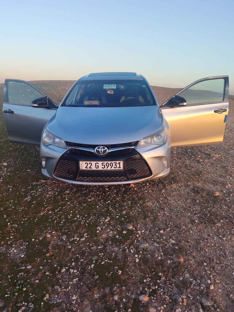 السلام عليكم
كامري للبيع
موديل 2017 فول مواصفات
كلين بدون ضرر
رقم اربيل  بسمي
السعر 165
#***********
