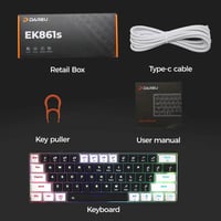 كيبورد ميكانيكي • ٦١ مفتاح • RGB