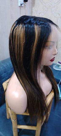 باروكة شعر طبيعي • شبكة HD • ٧٥سم