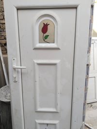 باب حمام مع قاطع  باب pvc قياس 75×180سم باب+قاطعpvc قياس 210×149سم الل...