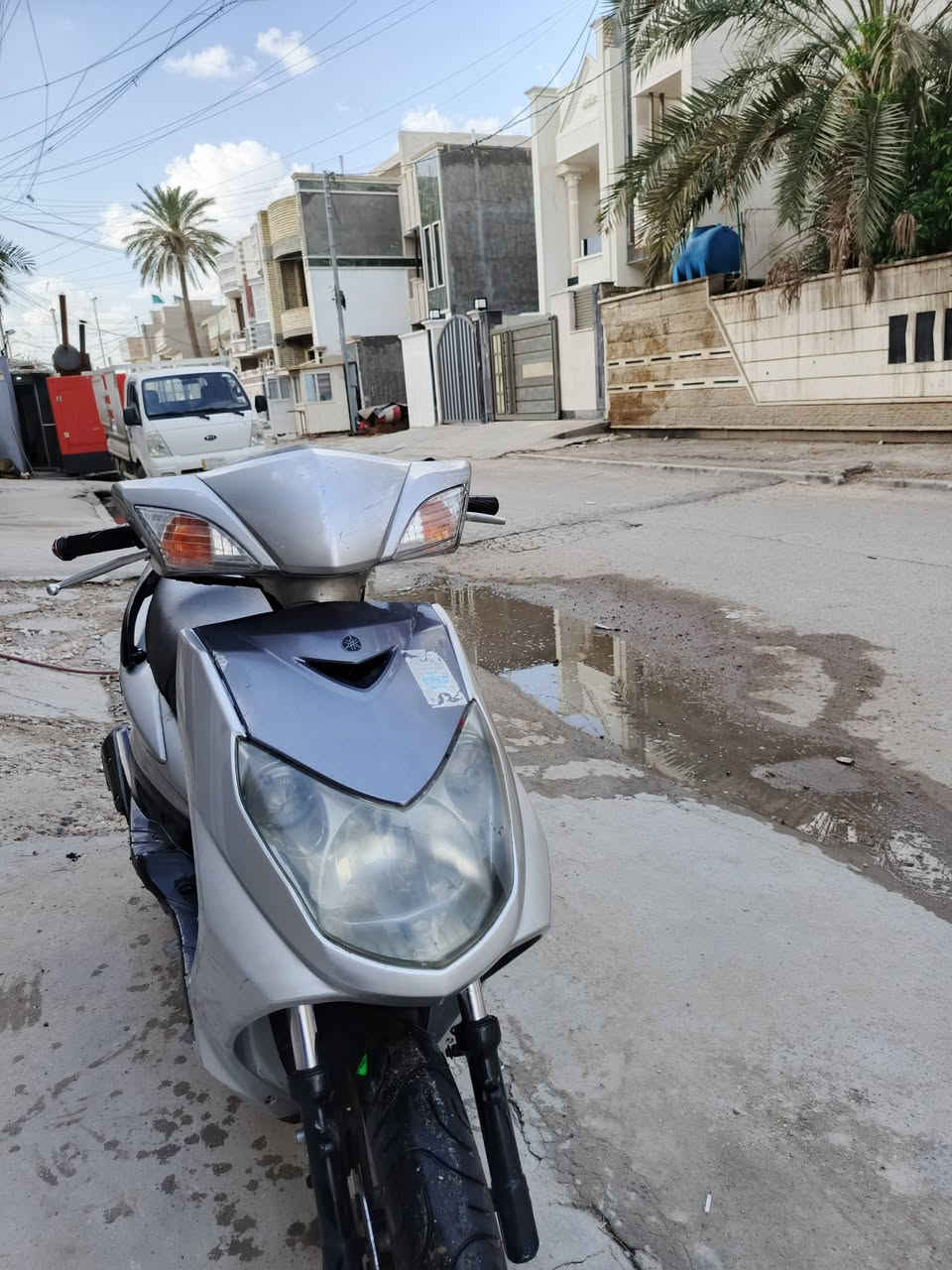 سكنز فحل نوزل ياباني قبغ نفخ استان حساس مكينه ناعمة صدر جديد دبل خلفي جديد بريك كامل جنطه دوشمه جديد تايرات جدد وياله نضافه الدراجه نقصه فقط باتري للتواصل *********** مكاني كاظميه
