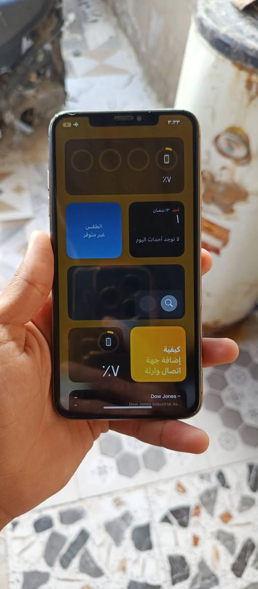 السلام عليكم.
ايفون xs max
الذاكره 256
مبدل بطاريه فقط 
والكامره الخلفيه واگفه ينراد تحديث فلوس التحديث تاخذهه من عندي 
السعر 150 وبي مجال 
للاستفسار ***********
