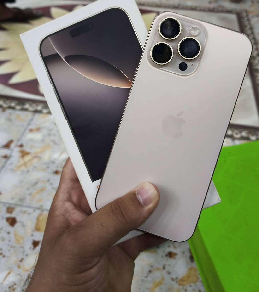سلام عليكم إيفون 16برو ماكس
نظافه 100/100 بطاريه 89 ب1250
***********
