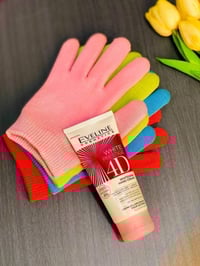 كريم ايفلين • كفوف سليكون • مرطب ومبيض