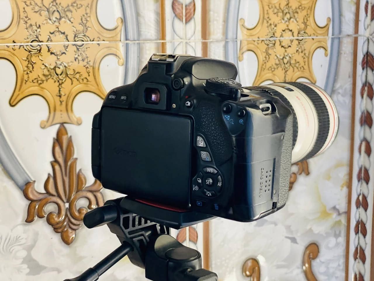 للبيع او مراوس كانون 700D
كامره فول فريم عدسه 70-200
فتحه٢.٨
كامل ملحقات (جنطه+حزام كتف+بطاريه+رام16كيكا) شاشه لمس قلاب
سعر ٧٠٠نظافه ٩٠٪؜مو شراي لا تعبني وتكسر بالسعر رجاءً 
تواصل مراسله الحساب او الاتصال(***********)
