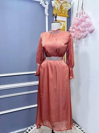 فستان كلوش • اوركنزا مبطن • مقاسات ٣٨-٤٦