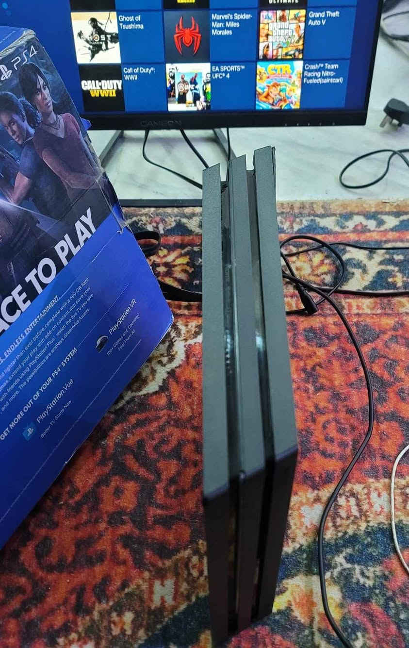 بلي 4 برو Pro وكع صارت بي مشكلة بالقرص الجهاز ممفتوح نهائي مكفول ومكفول من المشاكل غير القرص يشتغل ع حساب اذا عندك حساب يخدمك يشغل دقة فور كي4K نضام ١٣ السعر ٢٠٠ وبي مجال بسيط بغداد, العراق


**إذا كنت صاحب هذا الإعلان وتريد حذفه لأي سبب، رجاءا أرسل رسالة إلى الدعم الفني**