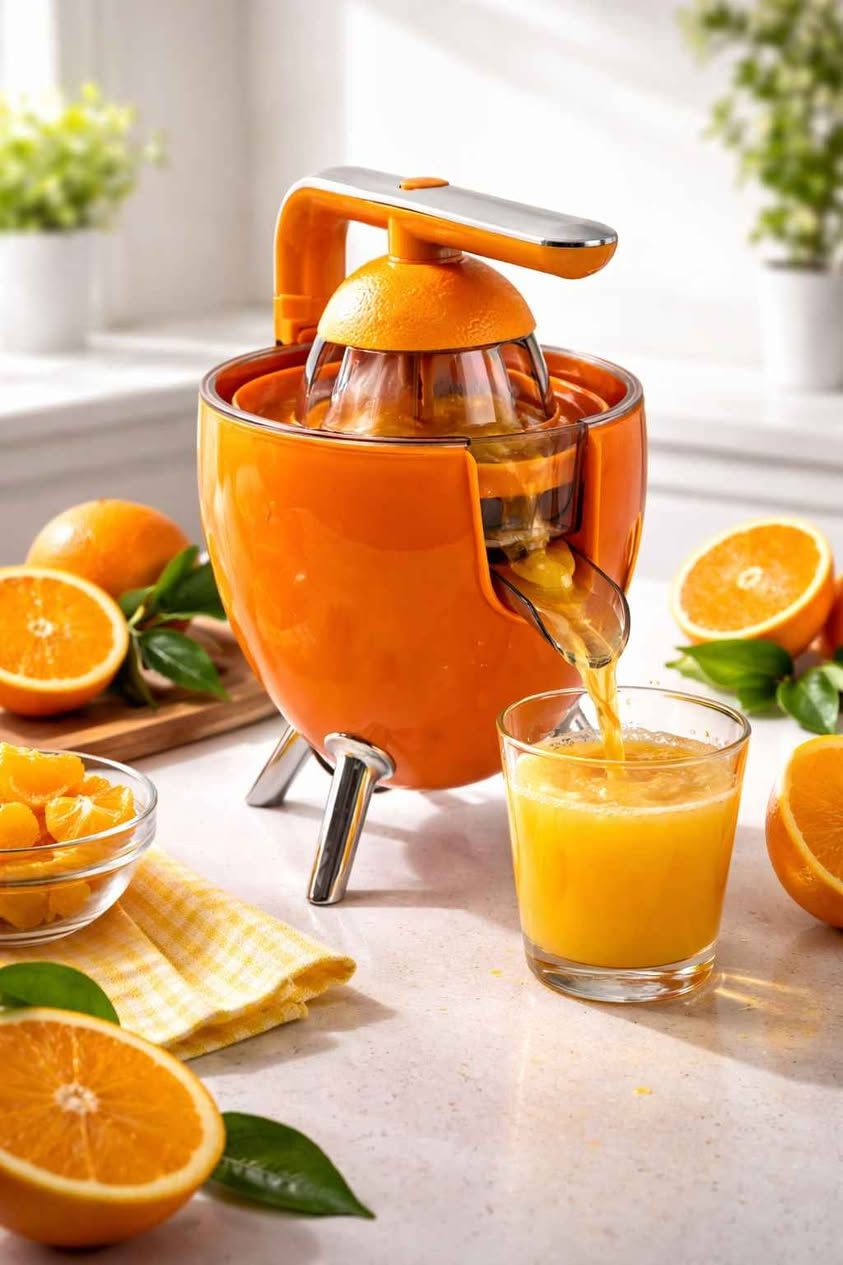 بمحرك قوي جداً

تمنح أقصى استخراج للعصير من البرتقال، الليمون، الجريب فروت وغيرها من ثمار الحمضيات.

تأتي مع مخروطين بأحجام مختلفة لتناسب الفواكه الكبيرة والصغيرة، بينما يضمن الذراع الضاغط العصري سهولة الضغط دون أي مجهود يُذكر.

تتميز بفوهة مانعة للتنقيط للحفاظ على نظافة سطح العمل، ومصفاة مصنوعة من الفولاذ المقاوم للصدأ تمنحك المتانة والاستخدام طويل الأمد.

كل الأجزاء قابلة للفك وآمنة للغسيل في غسالة الصحون، مما يجعل عملية التنظيف سهلة وسريعة.

موتور قوي 300 واط لعصير مثالي

ذراع ضغط مريح يقلل الجهد أثناء الاستخدام
مخروطان بأحجام مختلفة لجميع أنواع الحمضيات

فوهة مانعة للتنقيط تمنع الانسكاب

مصفاة ستانلس ستيل متينة ومقاومة للصدأ

أقدام مانعة للانزلاق لثبات الجهاز أثناء التشغيل

خالية من مادة BPA الضارة

جميع القطع قابلة للفك وآمنة للغسل في غسالة الصحون

الابعاد : الطول 23cm ‘ العرض 17cm ‘ الارتفاع 24cm بغداد, العراق


**إذا كنت صاحب هذا الإعلان وتريد حذفه لأي سبب، رجاءا أرسل رسالة إلى الدعم الفني**