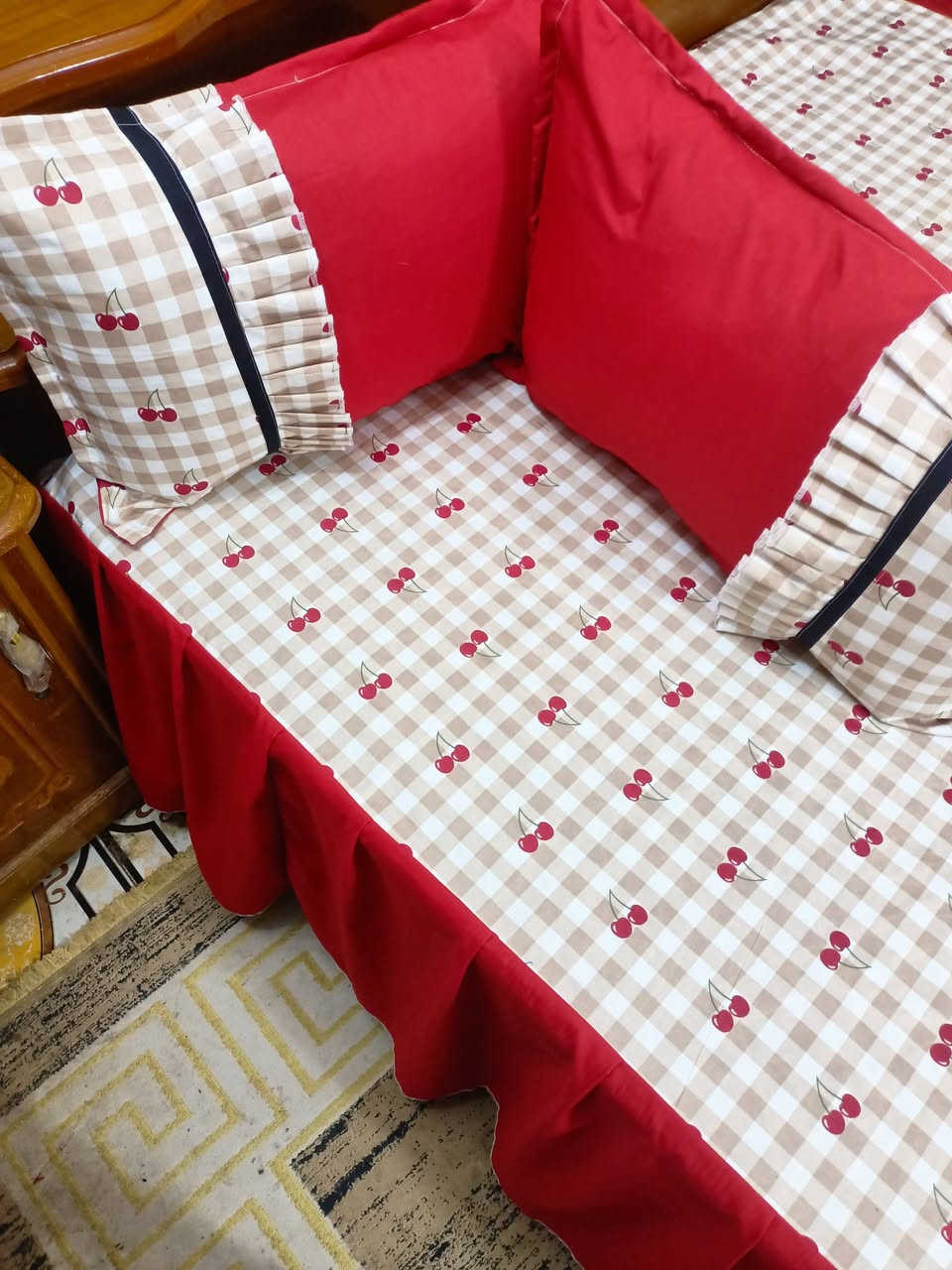 فرشات صيفيه 🎀💕
اقمشه اصليه 💯قطن درجة اولى. غسل وفرش✅ 
السعر 10 💓💓 متوفر توصيل جميع المحافظات


**إذا كنت صاحب هذا الإعلان وتريد حذفه لأي سبب، رجاءا أرسل رسالة إلى الدعم الفني**