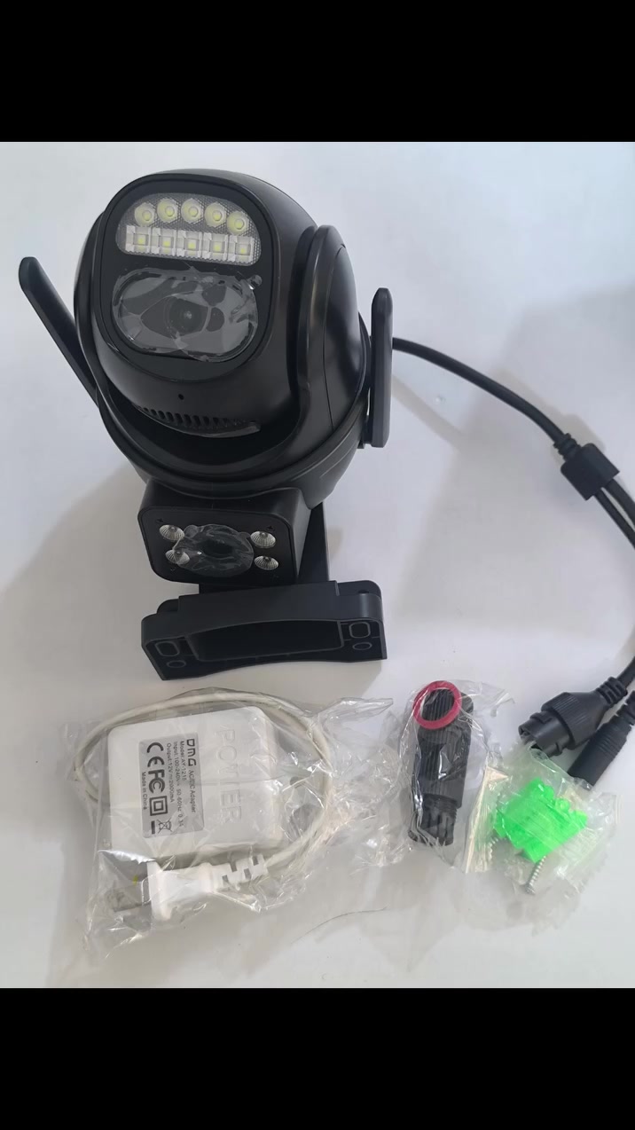 4K 
Smart wi-fi 
Night vision 
Doul cam 
وبعد هواي مواصفات


**إذا كنت صاحب هذا الإعلان وتريد حذفه لأي سبب، رجاءا أرسل رسالة إلى الدعم الفني**