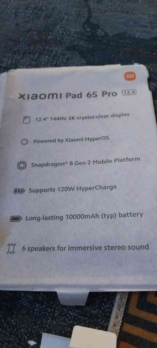 السلام عليكم ايباد شاومي 6s pro مستعمل قليل مع الكيبورد المواصفات بالصور السعر ٦٠٠ الف بغداد ***********
