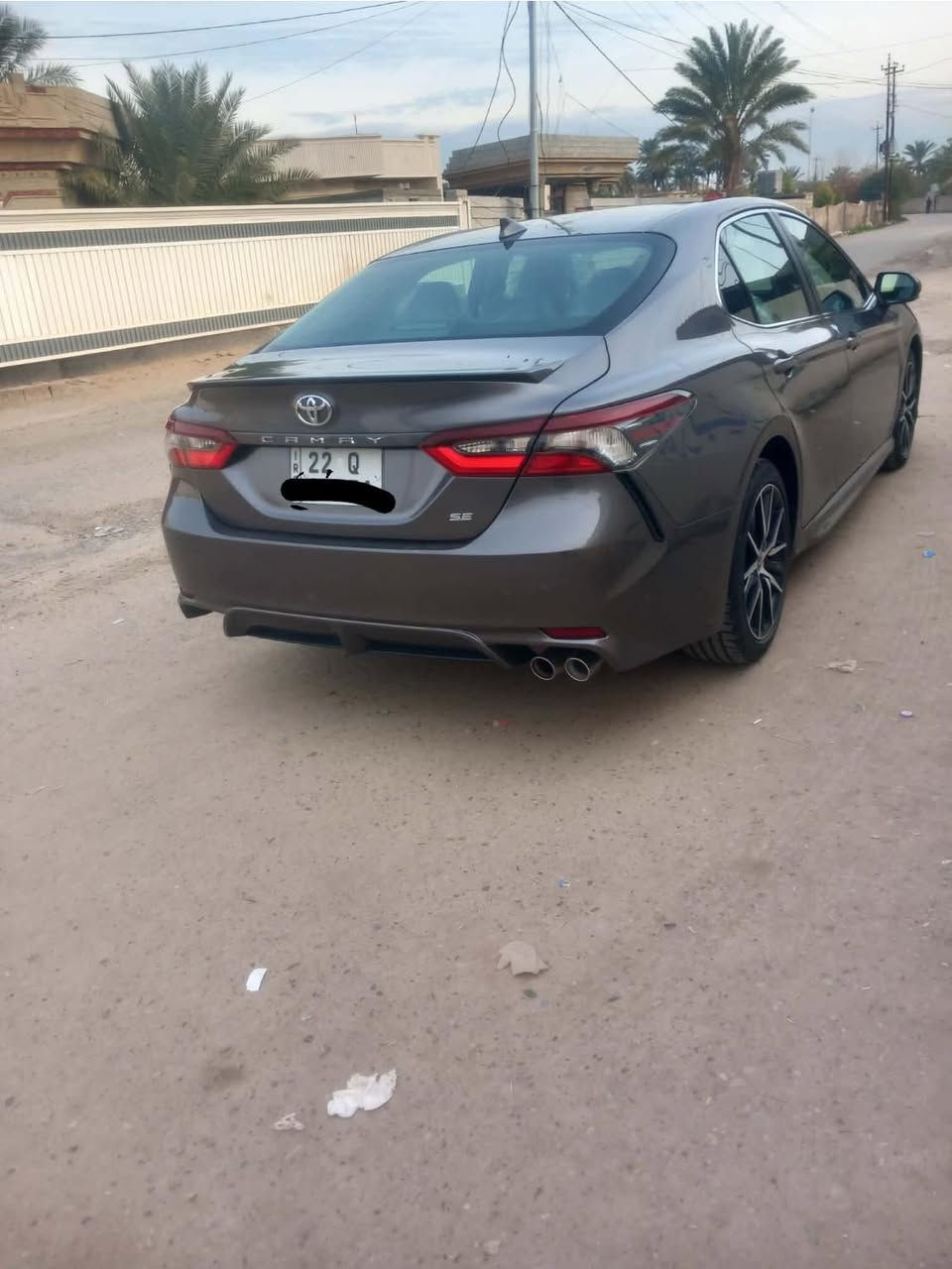 سلام عليكم
كامري 2023
فئه SE
رقم اربيل بسمي قبل اسبوع سجلته 
ضرر بنيد بدون صبغ تبديل نفس الون بدون دواخل
ماشيه 38 الف 
لون السياره نفطي
تخم تاير جديد السياره جديده
الاستفسار اتصل وتدلل
***********
