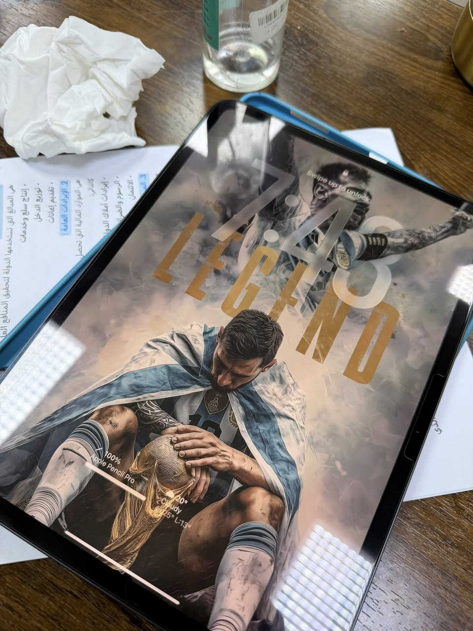 ايباد 11
M4 كارتونته موجودة 
ذاكرة 256 
بطاريته 93
عدد دورات الشحن 186
بي نقطتين بالشاشه من جهة الايسي ممأثرة ع اللمس ابد الجهازة نظافة 100%

مكاني بغداد 
***********
