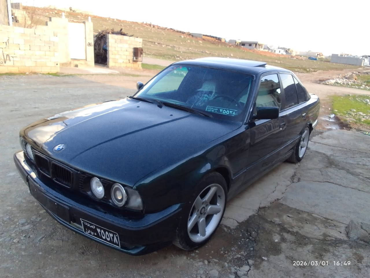 bmw مۆدیل 1992
ئاڕم پلاستیک سلیمانی
مەکینە 25 گیڕ عادی
دەعمولیدراوی نیە
یەک دینار مەسرەفی تیدا نیە
فرۆشتن و گۆڕینەوە بە شتیک بە دڵم بیت
***********
***********
