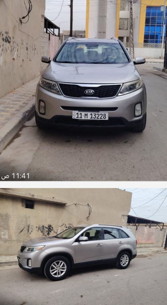 للبيع فقط
سورنتو موديل 2015 وارد أمريكي لون رصاصي ٤سلندر قطعتين تبريد المحرك جي دي اي وبحالة جيدة بدوان دوانز  بالبانزين العادي  كير جيد جدا مصبوغه نصف حزام نكول مصبوغة حزام بدون دواخل حادث قليل من الخلف صدر جديد اطارات جديده بطاريه جديده اصليه نوزلات جديده طاحونه جديده اصلية مبخرة جديده السعر ١٣٠  مكاني بغداد ***********
