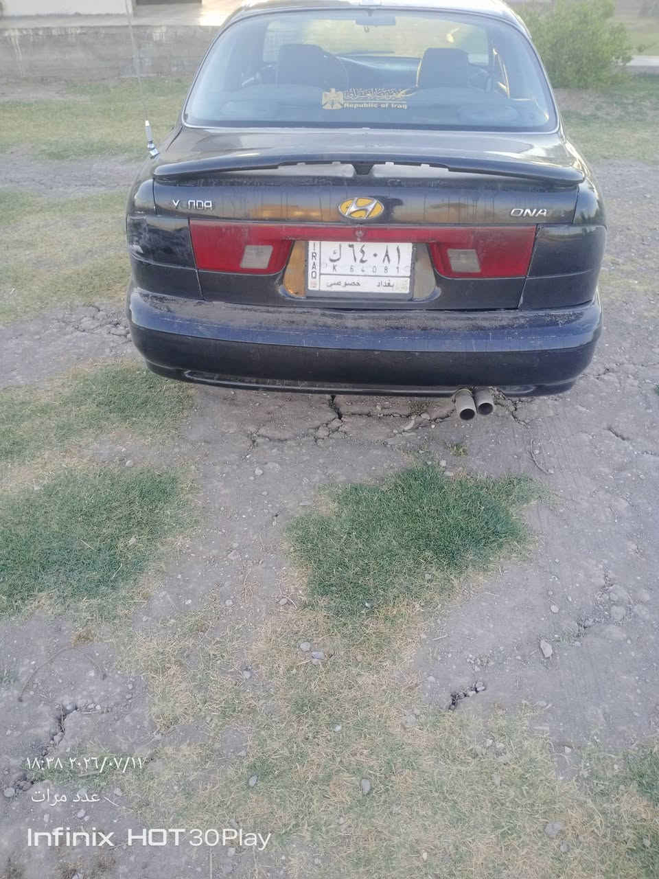 سلام عليكم سوناتا تو موديل 95رقم بغداد انكليزي تحويل مباشر كير محرك مصبوغ عام بدون دواخل كير عادي عنواني بغداد التاجي السعر 37او بيهه مجال تصل على هذا الرقم ***********
