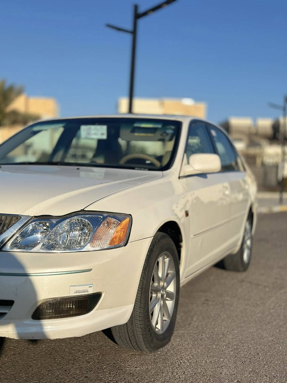 🚗 للبيع – تويوتا أفالون XL موديل 2001 🚗
        
                                  

          النوع                      Toyota Avalon XL

         الوارد                         خليجي  🇸🇦

      المحرك                         محسن ✅

      اللون                     أبيض صدفي ✨

     الحالة.                     نظيفة

     الكفالة.              كفالة عامة من الصبغ
                        من الدعامية إلى الدعامية

                           كير + محرك + كَشَر
              

     الملاحظات.           بيها بارد قليل جداً ❄️

    📍 مكان السياره تكريت 

السعر 110 وبيها مجال بسيط

   📞 للتواصل عالخاص أو اتصال على الرقم 
 ***********
        ***********
