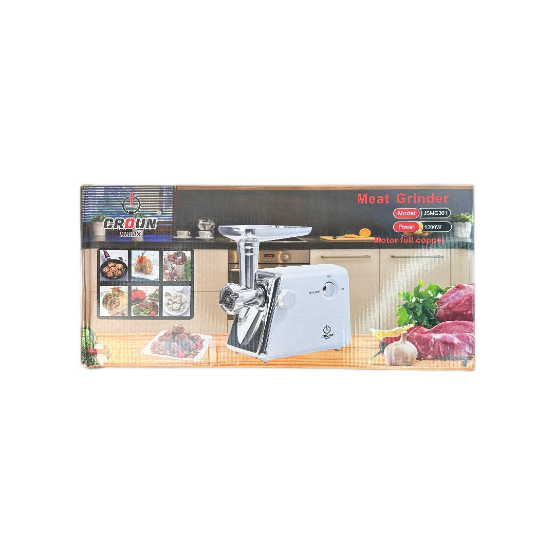 بقوة 1200 واط

مع محرك نحاسي كامل لضمان أداء قوي ومتواصل.
مزودة بوظائف تشغيل، إيقاف وعكس الحركة لتسهيل عملية الطحن وتنظيف الجهاز.

شفرات مصنوعة من الفولاذ المقاوم للصدأ مع ثلاثة أقراص للقطع بدرجات مختلفة (ناعم، متوسط، خشن) تناسب جميع احتياجات الطحن.

تحتوي على ملحق لفّت النقانق لتسهيل تحضير اللحوم المحشوة.

مزودة بأرجل مطاطية غير قابلة للانزلاق لضمان ثبات الجهاز أثناء الاستخدام.

الجهد الكهربائي 220-240 فولت، 50/60 هرتز.

الطاقة  : 1200w

الابعاد : الطول 35cm ‘ العرض 12cm ‘ الارتفاع 32cm

السعر 55 مع التوصيل


**إذا كنت صاحب هذا الإعلان وتريد حذفه لأي سبب، رجاءا أرسل رسالة إلى الدعم الفني**