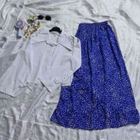 أوتفت صيفي • قميص S,M,L,XL • تنوره فري سايز