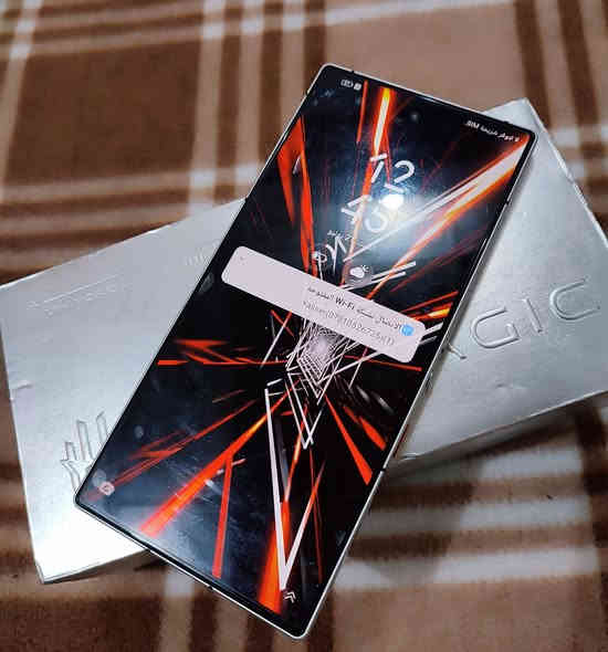 ريد ماجك 9 اس برو
جهاز كله مكفول من كلشي فقط ضهره مفطور 
مثل ماموضح بصور ذاكره 512 رام 16
غراض كامله جهاز كله مكفول ع الفحص 
السعر 575 قفل 
مكاني نجف ***********
