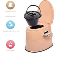 مرحاض متنقل • دلو قابل للإزالة • خفيف الوزن