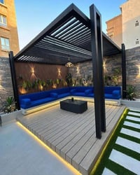 ✨ حوّل سطحك أو حديقتك إلى جلسة عصرية وفخمة ✨  تنفيذ جلسات حديد حديثة ل...