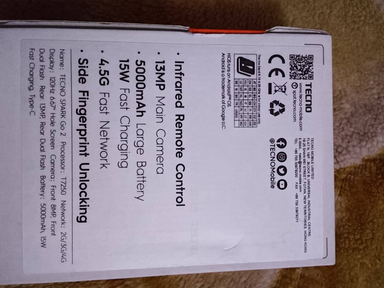 موبايل للبيع Tecno Spark Go 2
الجهاز نظيف نظافة وكالة ✨
استعمال خفيف جداً
ذاكرة 128 جيگا
شغال 100% وما بي ولا خدش ولا عطل
📸 كاميرات مرتبة:
خلفية 13MP تصور بوضوح
أمامية 8MP للسلفي والمكالمات
🔌 وياه الشاحن الأصلي + العلبة
📍 المكان: النجف
💰 السعر: 110


**إذا كنت صاحب هذا الإعلان وتريد حذفه لأي سبب، رجاءا أرسل رسالة إلى الدعم الفني**